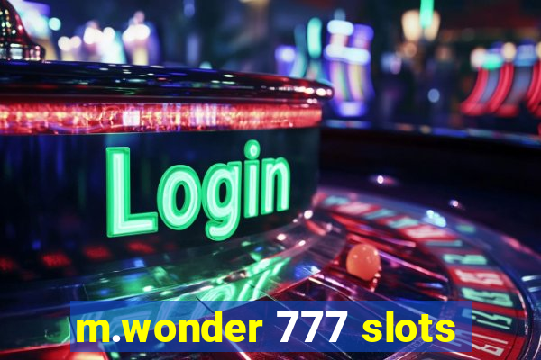 m.wonder 777 slots